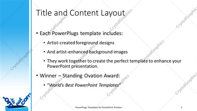 Title and Content presentation slide layout