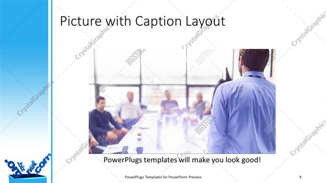 Picture with Caption presentation slide layout