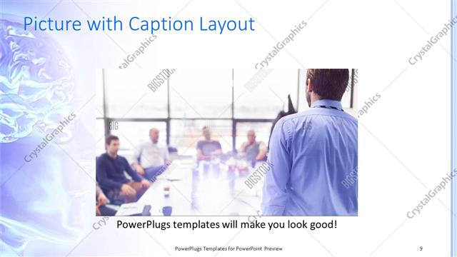 Picture with Caption presentation slide layout