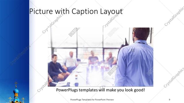 Picture with Caption presentation slide layout