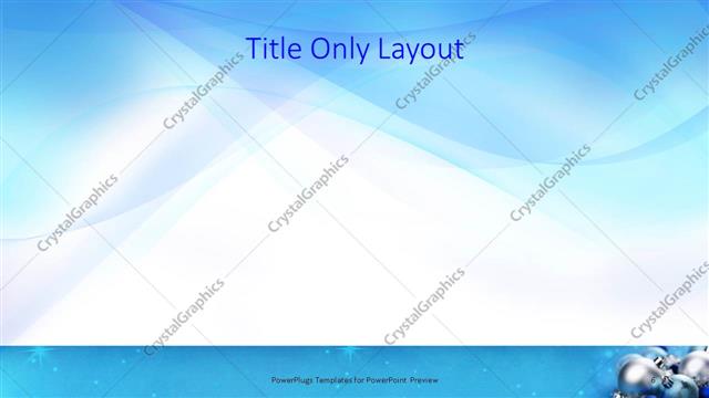 Title Only presentation slide layout