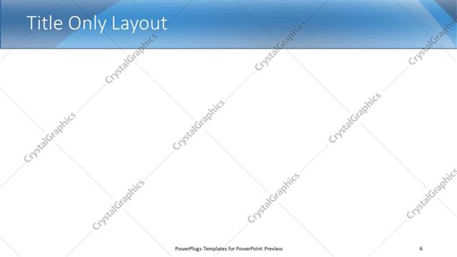 Title Only presentation slide layout