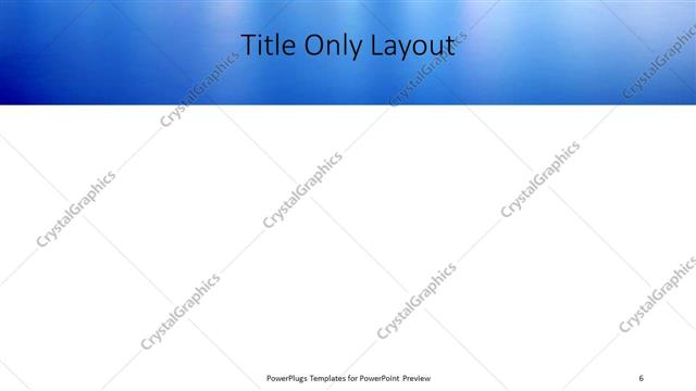 Title Only presentation slide layout