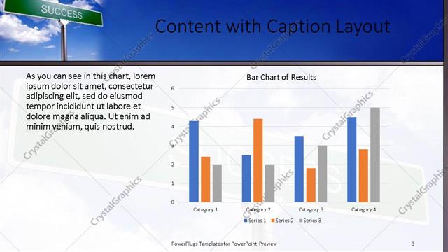 Content with Caption presentation slide layout