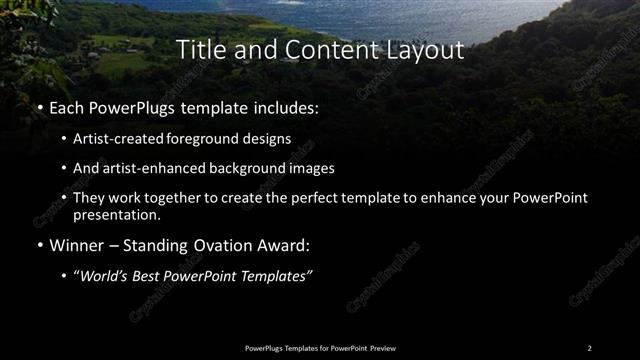 Title and Content presentation slide layout