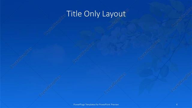 Title Only presentation slide layout