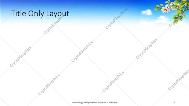 Title Only presentation slide layout