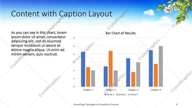 Content with Caption presentation slide layout