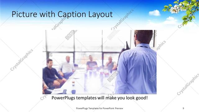 Picture with Caption presentation slide layout