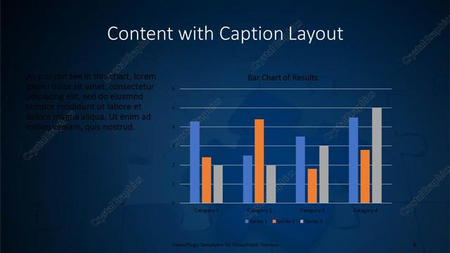 Content with Caption presentation slide layout