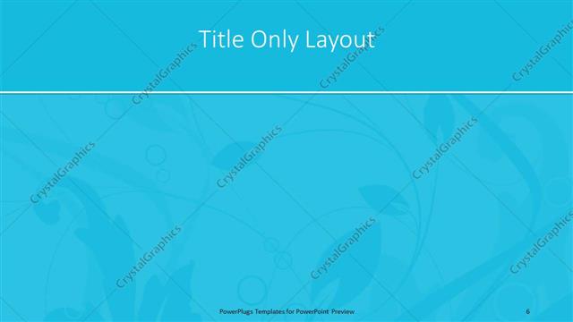 Title Only presentation slide layout