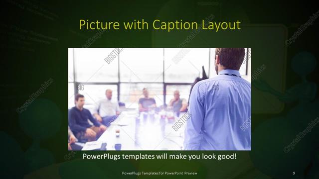Picture with Caption presentation slide layout