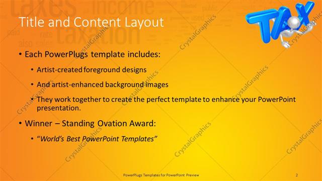 Title and Content presentation slide layout