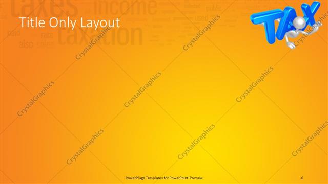 Title Only presentation slide layout