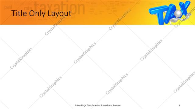 Title Only presentation slide layout