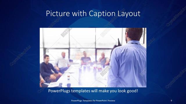 Picture with Caption presentation slide layout