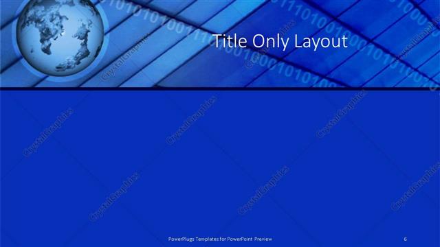 Title Only presentation slide layout