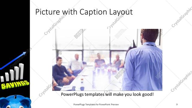 Picture with Caption presentation slide layout