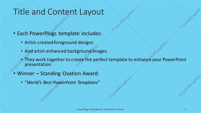 Title and Content presentation slide layout
