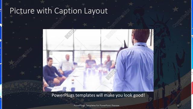 Picture with Caption presentation slide layout