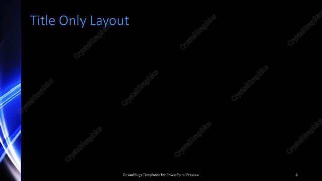 Title Only presentation slide layout