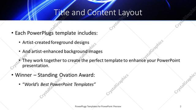 Title and Content presentation slide layout