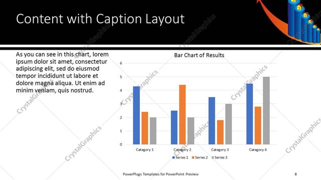 Content with Caption presentation slide layout