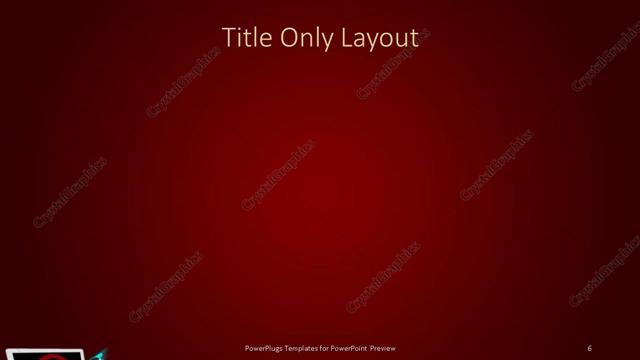 Title Only presentation slide layout