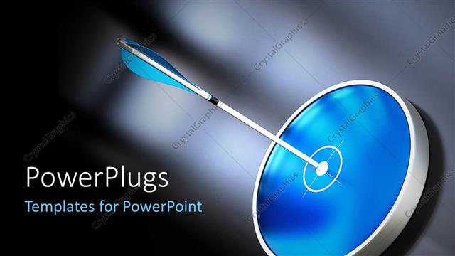  Presentation with eye - An arrow hitting the bulls eye