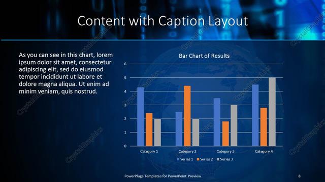 Content with Caption presentation slide layout