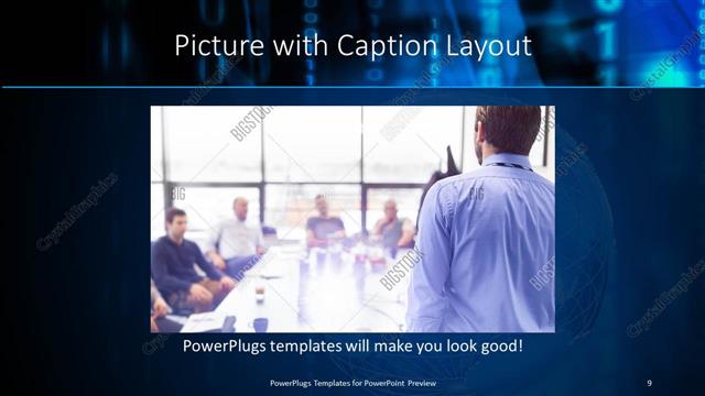 Picture with Caption presentation slide layout