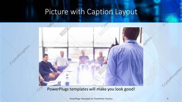Picture with Caption presentation slide layout
