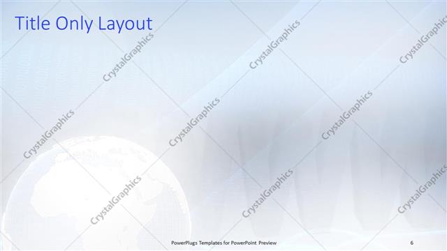 Title Only presentation slide layout