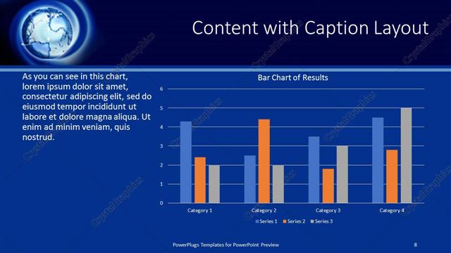 Content with Caption presentation slide layout