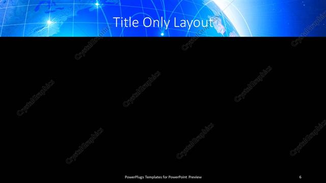 Title Only presentation slide layout