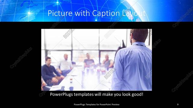 Picture with Caption presentation slide layout