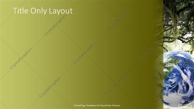 Title Only presentation slide layout