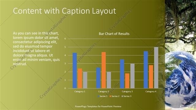 Content with Caption presentation slide layout