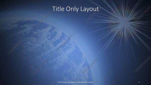Title Only presentation slide layout