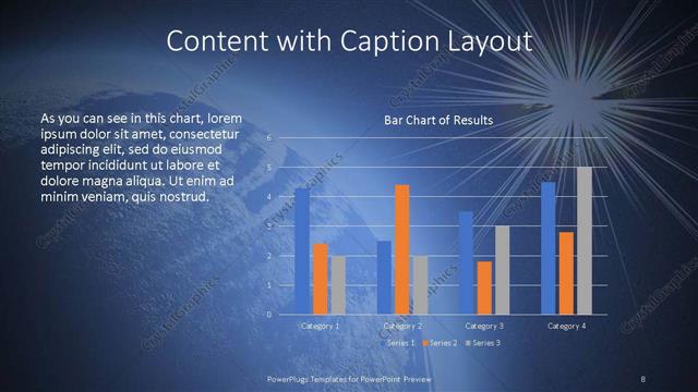 Content with Caption presentation slide layout