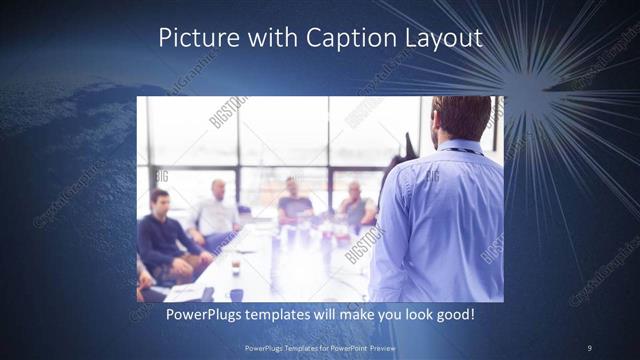 Picture with Caption presentation slide layout