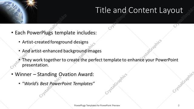 Title and Content presentation slide layout
