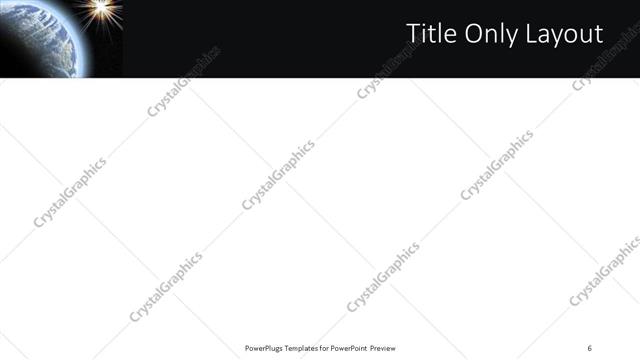 Title Only presentation slide layout