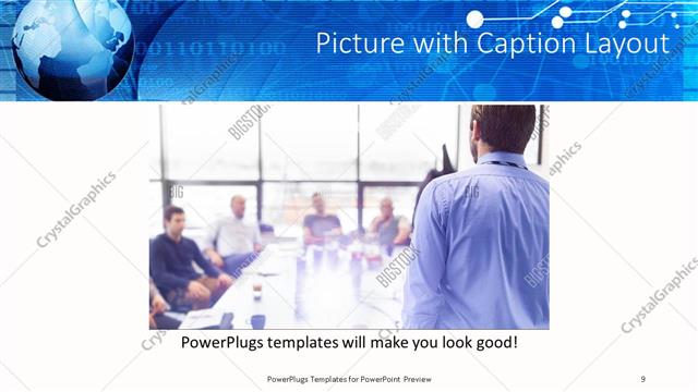 Picture with Caption presentation slide layout