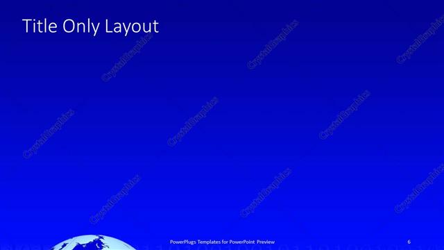 Title Only presentation slide layout