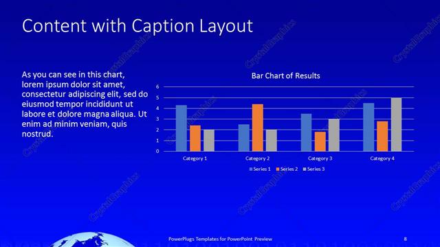 Content with Caption presentation slide layout