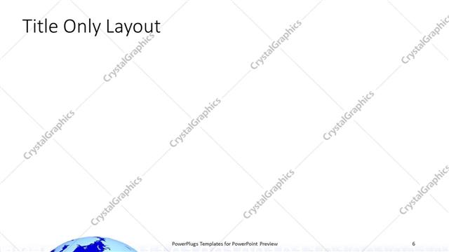 Title Only presentation slide layout