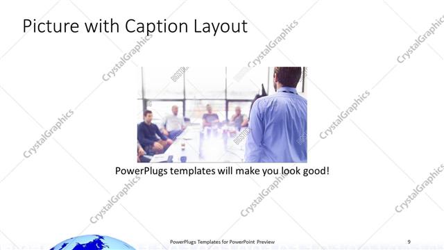 Picture with Caption presentation slide layout