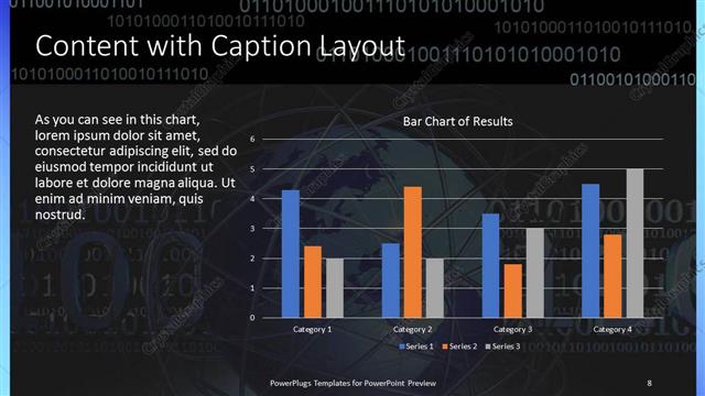 Content with Caption presentation slide layout