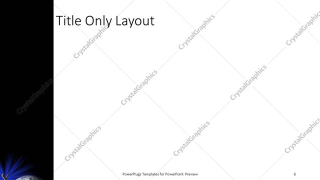 Title Only presentation slide layout